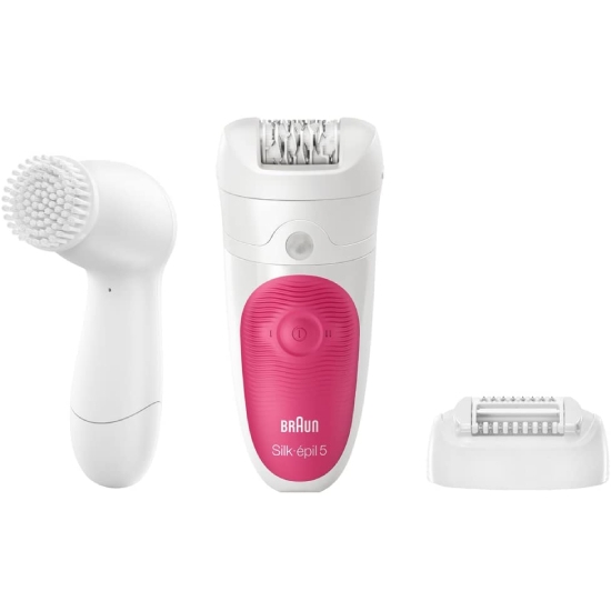 Picture of Braun Silk-épil 5 Cordless Epilator with 3 extras including a facial cleansing brush #5539