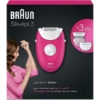 Picture of Braun Silk-épil Epilator Raspberry Pink with 3 Extras #SE3 3-273