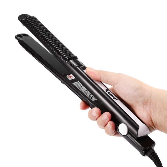 Picture of Kemei Flat Straightening Iron Professional Hair Straightener Tourmaline Ceramic Heating Plate #KM 2139