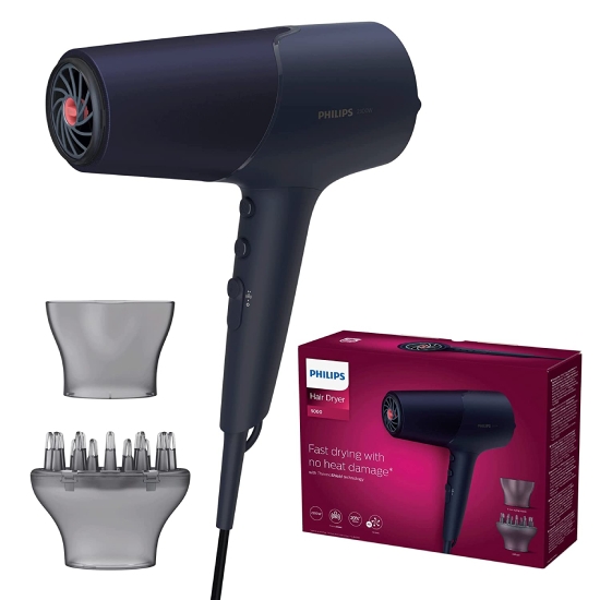 Picture of Philips Hair Dryer 2300W Fast Drying With ThermoShield Technology #BHD510