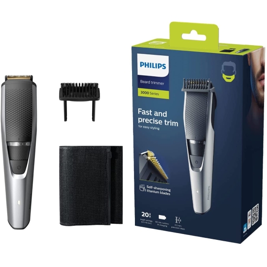 Picture of Philips beard Trimmer Series 3000, 20 Cutting Lengths (0.5 - 10 mm) #BT3222