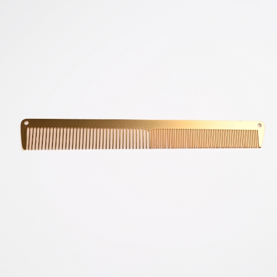 Picture of LEGEND Barber Salon Hair Cutting Comb Brush Gold Steel NN-06