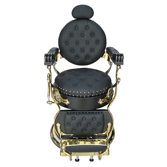 Picture of LEGEND BARBER CHAIR BLACK & GOLD LT858BG