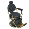 Picture of LEGEND BARBER CHAIR BLACK & GOLD LT858BG