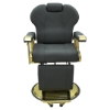 Picture of LEGEND BARBER CHAIR BLK & GOLD LT870BG