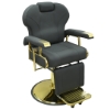 Picture of LEGEND BARBER CHAIR BLK & GOLD LT870BG